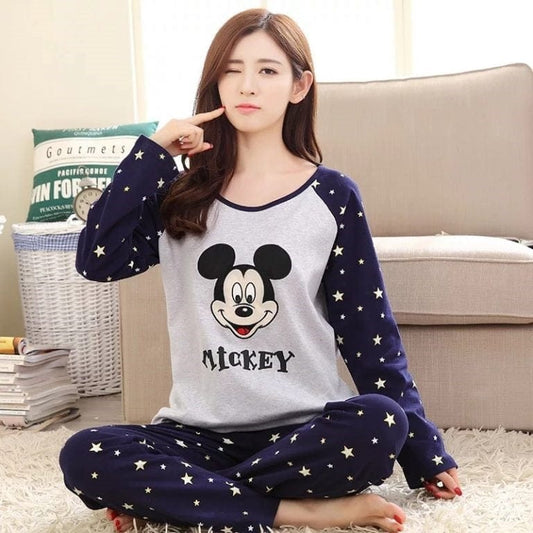 Mickey Stars Printed Pajama Night Suit