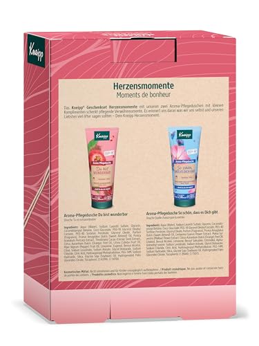 Kneipp Gift Set Heart Moments - Gift Pack with 2 Aroma Care Showers in Original Size by Kneipp - Give Your Loved Ones Nourishing Pampering Moments - 2 x 200 ml