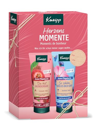 Kneipp Gift Set Heart Moments - Gift Pack with 2 Aroma Care Showers in Original Size by Kneipp - Give Your Loved Ones Nourishing Pampering Moments - 2 x 200 ml