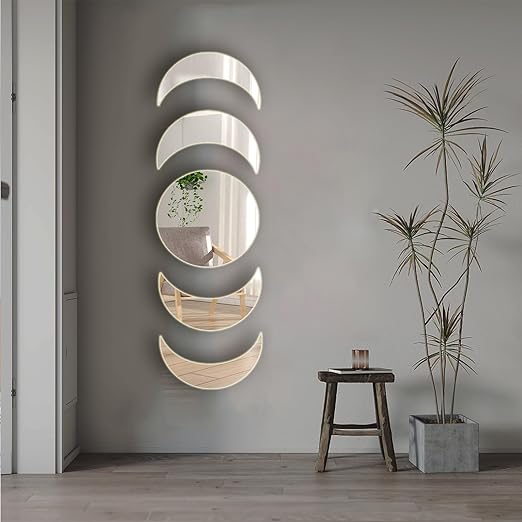 5 Pieces Moon Phase - Acrylic Decor Mirrors