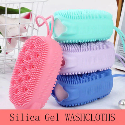 Silicone Body Scrubber Shower Scrub Sponge