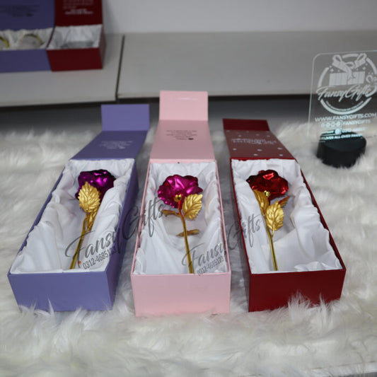 Metal Flower with Luxury Box