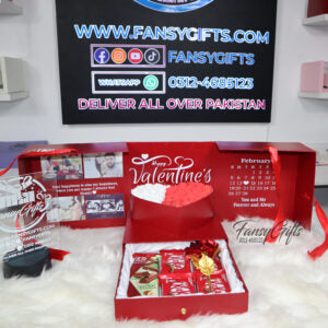 Kitkat Customize Heart Drawer Transparent Box ( Valentine’s Day )