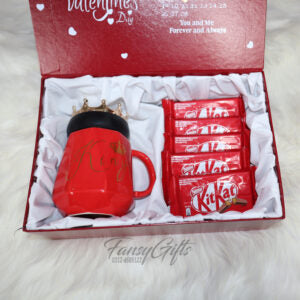 Luxury Box with High Quality Mug and Chocolates ( Valentine )