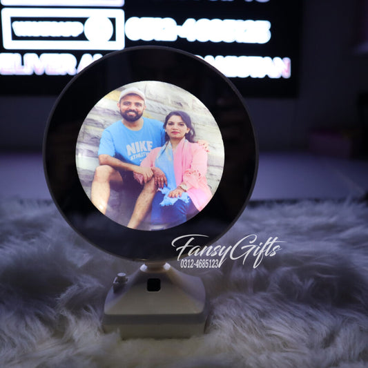 Customize Picture Led Frame With Luxury Box ( Circle )