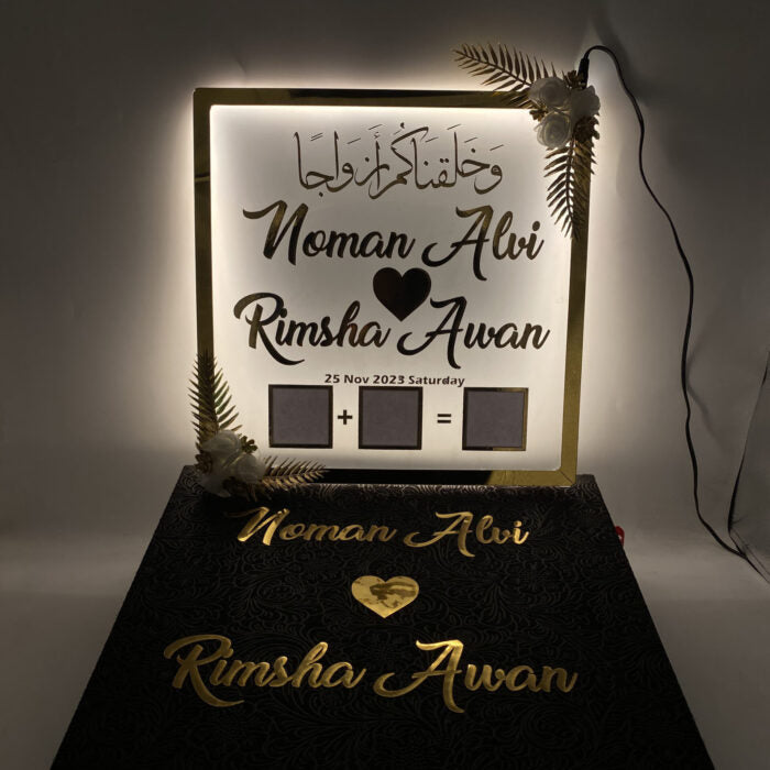 Led Nikkah Thumb Board With Box