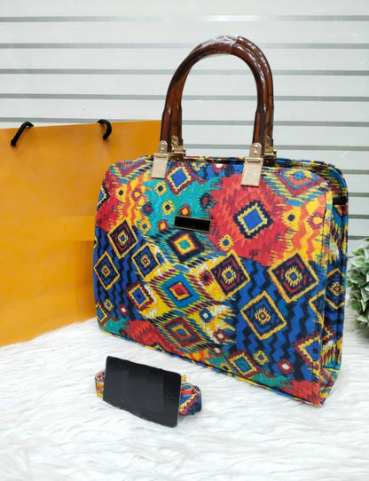 Printed High quality hand bag