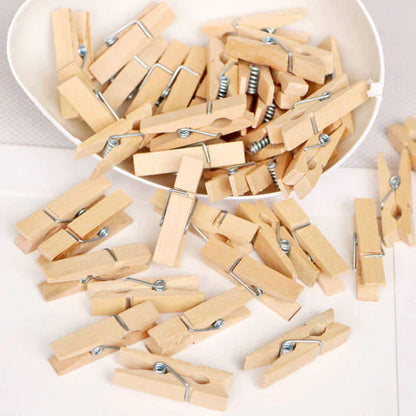 20PC Wooden Clothespins