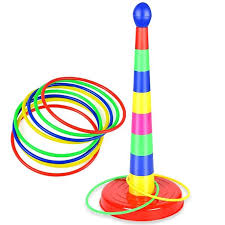 Children Ring Toss Game Set Rainbow