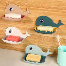 Self-Adhesive Wall Mounted Whale Soap Box