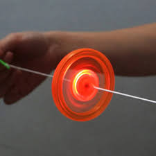 Creative Bracing Wire Luminous Toy Flywheel Flash Spinning