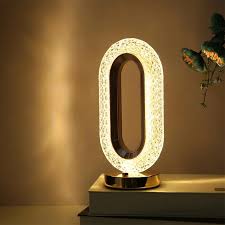 Luxury Elegant Crystal Led Table Lamp Adjustable Brightness Color-changing Touch Control Desk Light