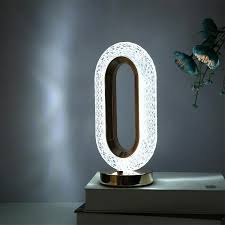 Luxury Elegant Crystal Led Table Lamp Adjustable Brightness Color-changing Touch Control Desk Light