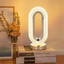 Luxury Elegant Crystal Led Table Lamp Adjustable Brightness Color-changing Touch Control Desk Light