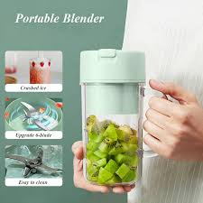 Portable Juicer Blender Bottle & Straw With Official Warranty (500ml, 6 Blades)