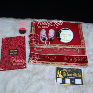 Fansy Nikkah Deal ( Customize Luxury Duppata , Nikkah Certificate , Imam Zaman , Mirror , 2 Pens & Nikkah tray )