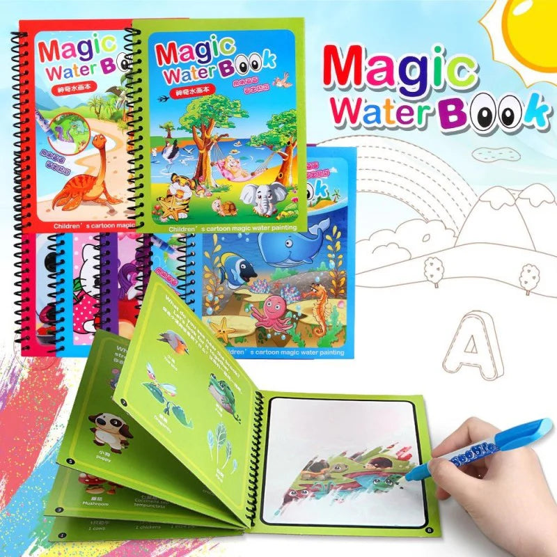 Reusable Magic Colouring Books Children Early Education Product R